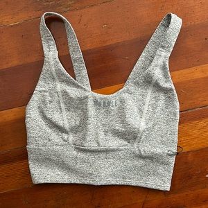 No Bull Plush Heather Wide Band Sports Bra